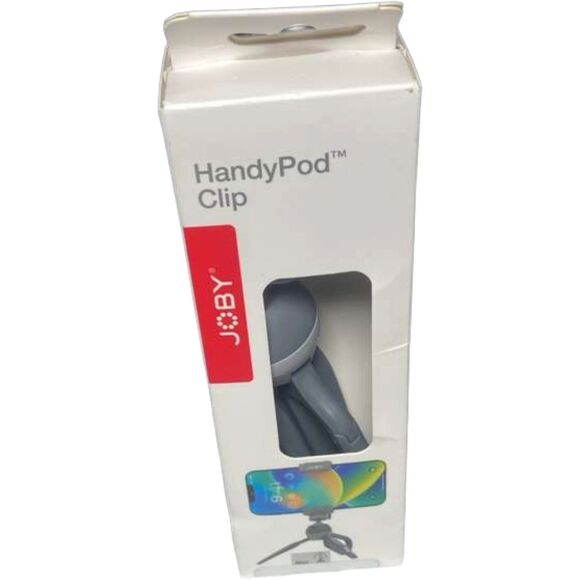 JOBY HandyPod Clip Tripod Phone Mount Foldable Tabletop Grey Vlogging Camera - Picture 4 of 13
